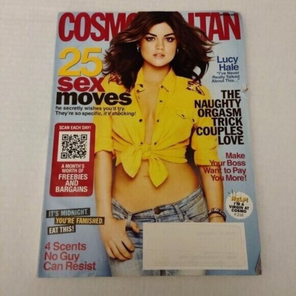 COSMOPOLITAN MAGAZINE-SEPTEMBER 2012-VINTAGE-LUCY HALE - Picture 1 of 3
